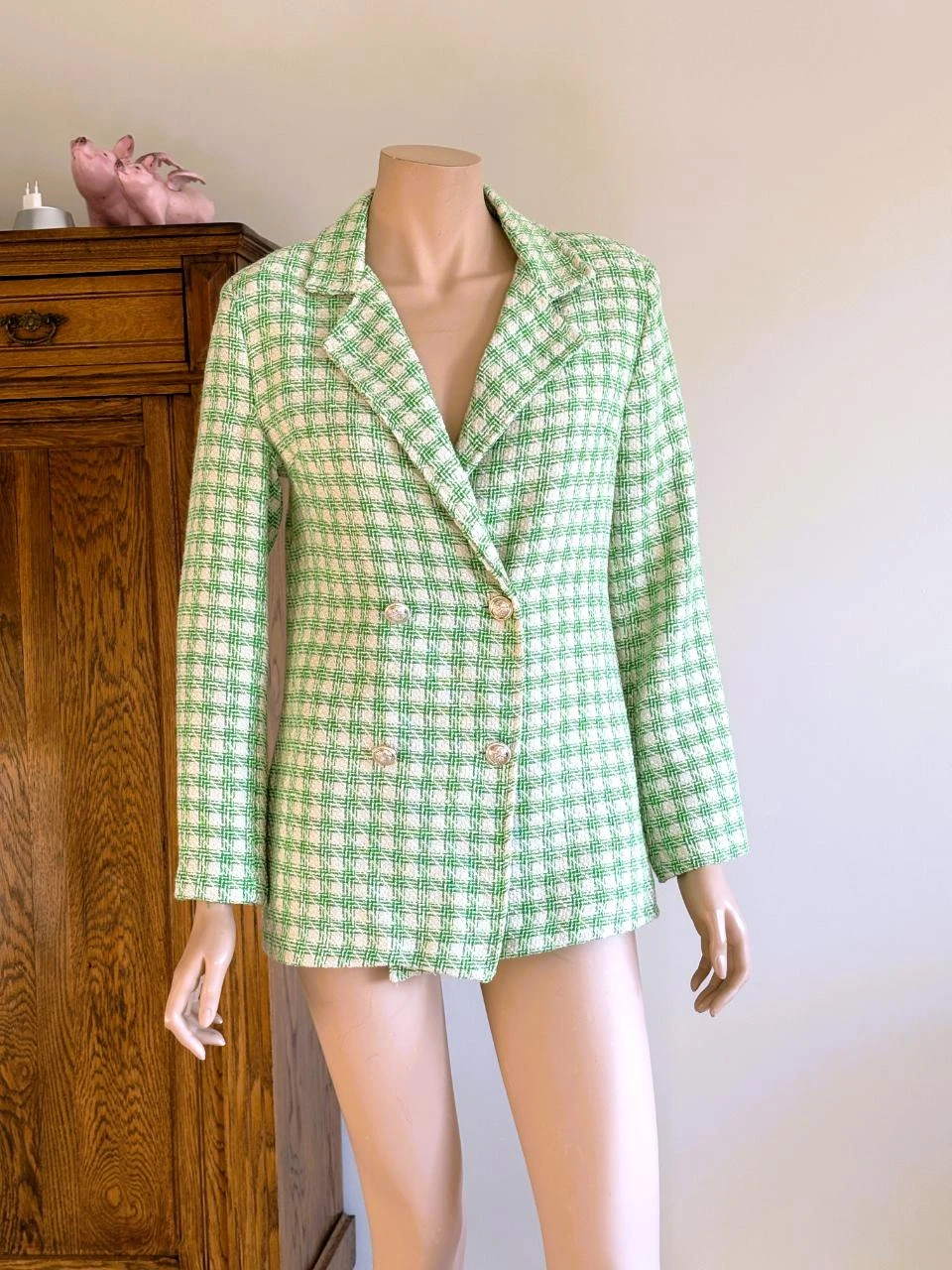 Blazer Chic Edel Rose – Tamanho P – Botões Dourados – photo 2